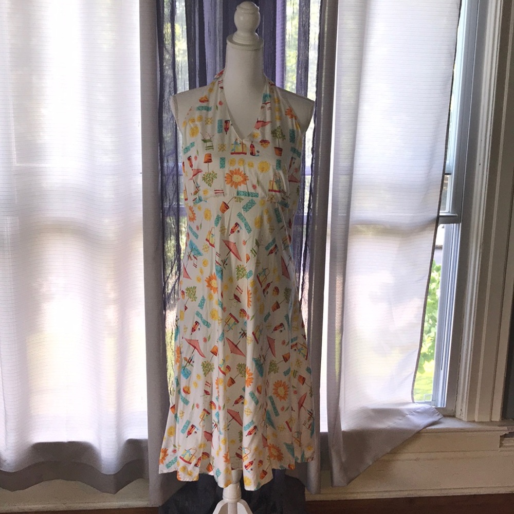 Liz Claiborne Summer Halter Dress - Picture 2 of 5